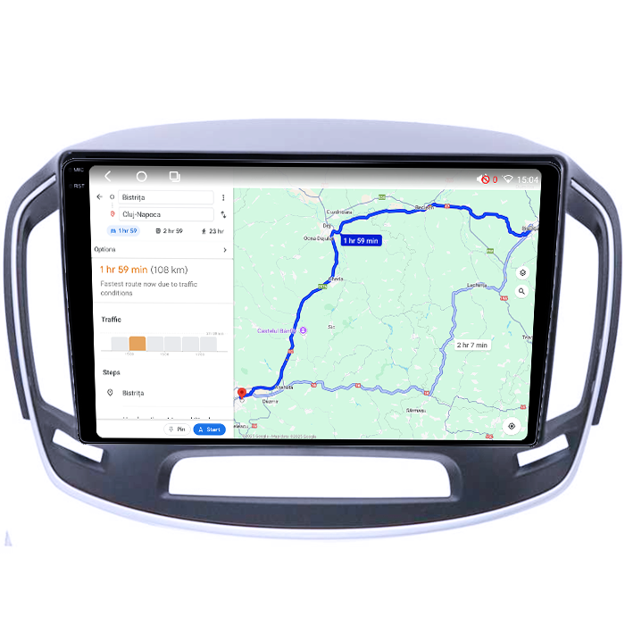Navigatie dedicata Buick Regal 2014+, 4GB RAM 64GB ROM, Octacore, Android 14, Display QLED 1K 10", Carplay&Android Auto, SIM 4G, Ventilator Activ [4]