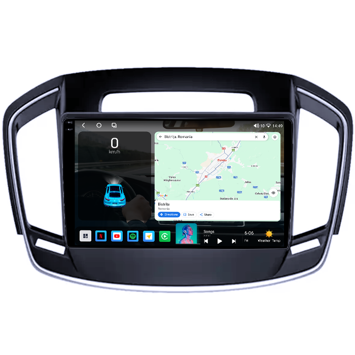 Navigatie dedicata Buick Regal 2014+, 4GB RAM 64GB ROM, Octacore, Android 14, Display QLED 1K 9", Carplay&Android Auto, SIM 4G, Ventilator Activ [2]