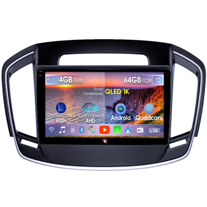 Navigatie dedicata Buick Regal 2014+, 4GB RAM 64GB ROM, Octacore, Android 14, Display QLED 1K 9", Carplay&Android Auto, SIM 4G, Ventilator Activ [1]