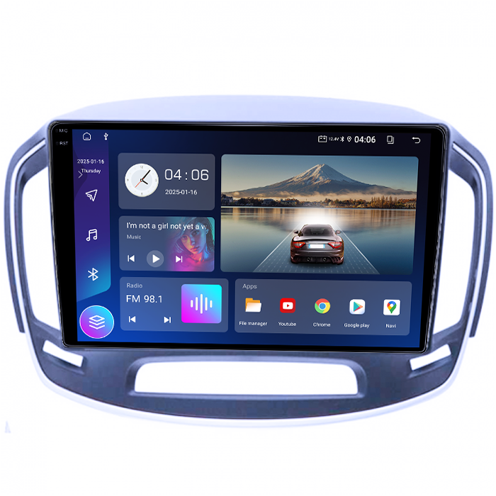 Navigatie dedicata Buick Regal 2014, 4GB RAM 64GB ROM, Quadcore, Android 14, Display QLED 1K 10", DSP, Carplay&Android Auto, Suport camere AHD [2]