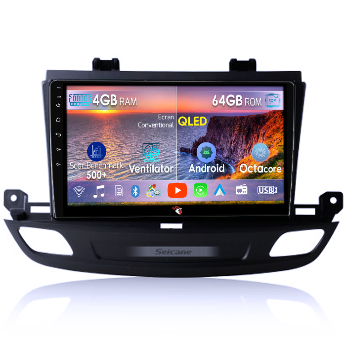 Navigatie dedicata Buick Regal 2019-2024, 4GB RAM 64GB ROM, Octacore, Android 14, Display QLED 9", DSP, Carplay&Android Auto, SIM 4G, Ventilator Activ [1]