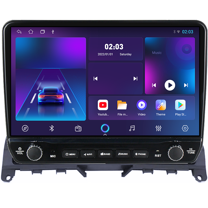 Navigatie dedicata C-Class 3 W204 2006-2011 Tesla cu butoane rotative model 2024, 4GB RAM 64GB ROM, Procesor Quadcore, Android 14, Display QLED 10", DSP, Carplay&Android Auto [6]