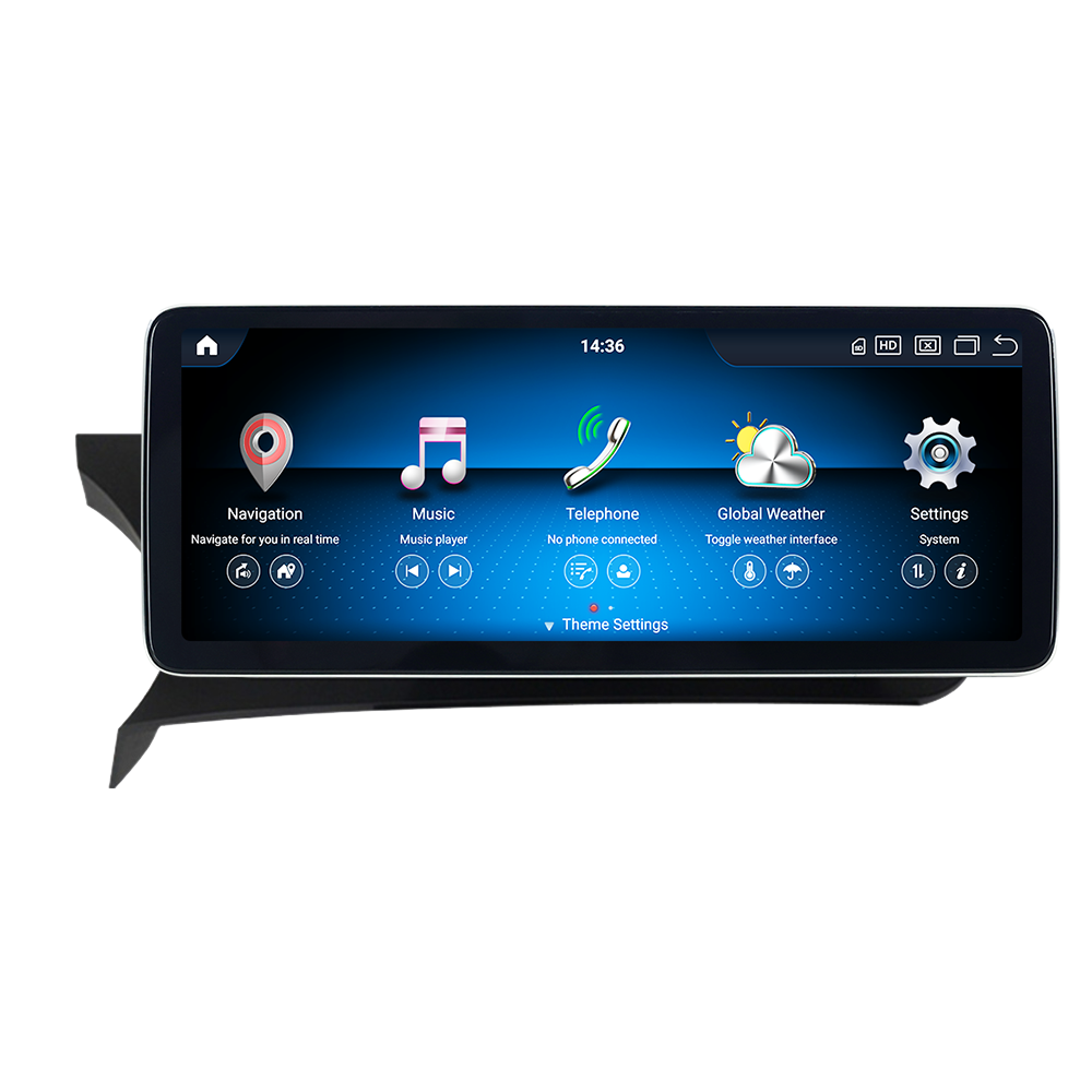 Navigatie dedicata C-Class W204 2011 - 2014, 8GB RAM 256GB ROM, Procesor Qualcomm Octacore, Android 14, Rezolutie 2K, Display QLED 10.25", DSP, Carplay&Android Auto, SIM 4G [1]
