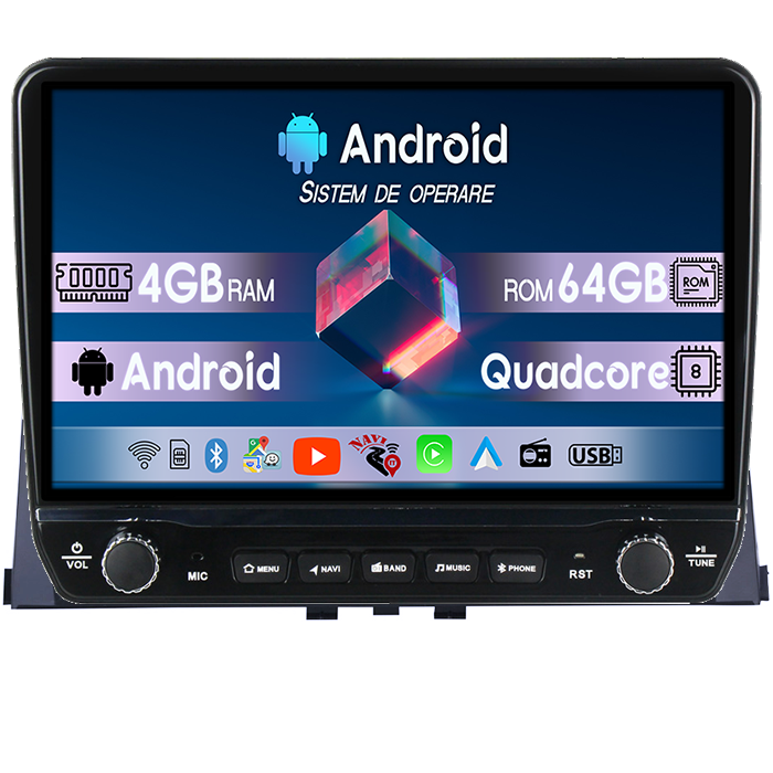 Navigatie dedicata Berlingo 2018-2020 Tesla cu butoane rotative model 2024, 4GB RAM 64GB ROM, Procesor Quadcore, Android 14, Display QLED 10", DSP, Carplay&Android Auto [1]