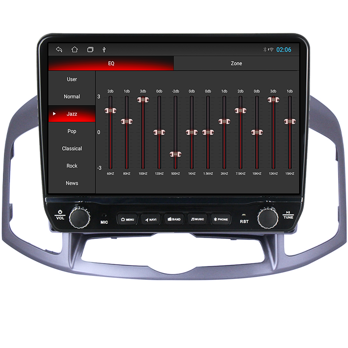 Navigatie dedicata Captiva 2012-2017 Tesla cu butoane rotative model 2024, 4GB RAM 64GB ROM, Procesor Quadcore, Android 14, Display QLED 10", DSP, Carplay&Android Auto [2]
