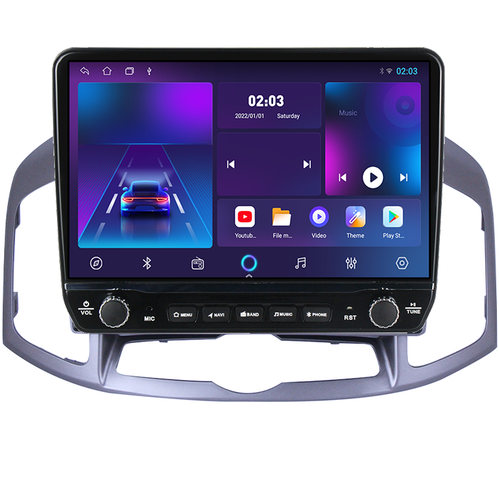 Navigatie dedicata Captiva 2012-2017 Tesla cu butoane rotative model 2024, 4GB RAM 64GB ROM, Procesor Quadcore, Android 14, Display QLED 10", DSP, Carplay&Android Auto [5]