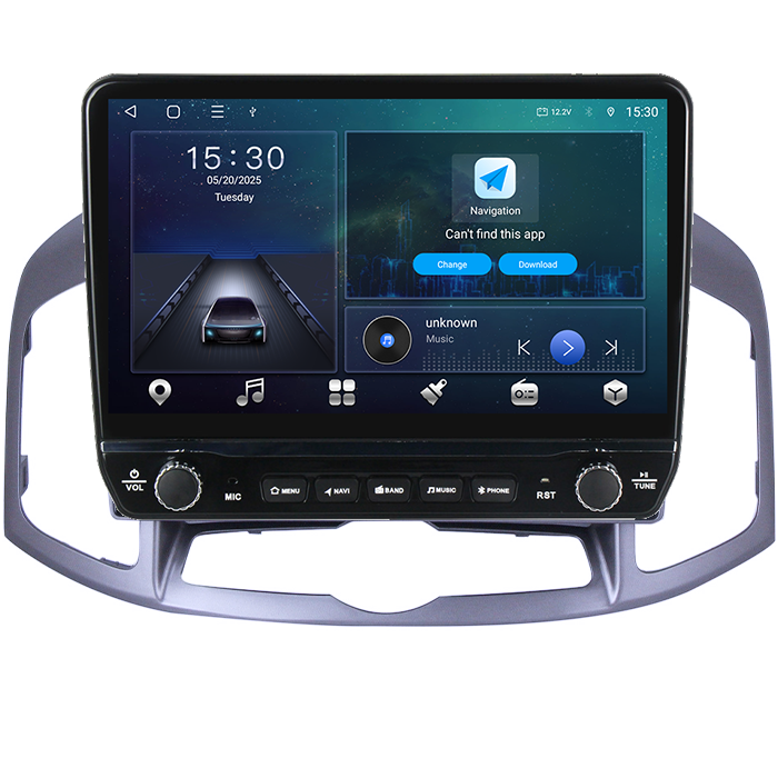 Navigatie dedicata Captiva 2012-2017 Tesla cu butoane rotative model 2024, 4GB RAM 64GB ROM, Procesor Quadcore, Android 14, Display QLED 10", DSP, Carplay&Android Auto [6]