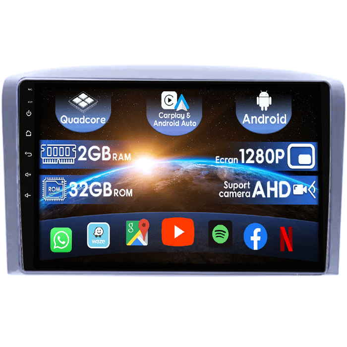 (Resigilata) Navigatie dedicata Chevrolet 2006/Lova/Captiva/Centra/Aveo/Epica, 2 GB RAM 32GB ROM, Android 13, Display IPS, 9", DSP, Carplay, Android Auto, Internet, Youtube , Waze , Wi Fi , Usb , [1]