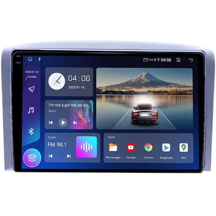 Navigatie dedicata Chevrolet 2006/Lova/Captiva/Centra/Aveo/Epica, 4GB RAM 64GB ROM, Quadcore, Android 14, Display QLED 1K 9", DSP, Carplay&Android Auto, Suport camere AHD [2]