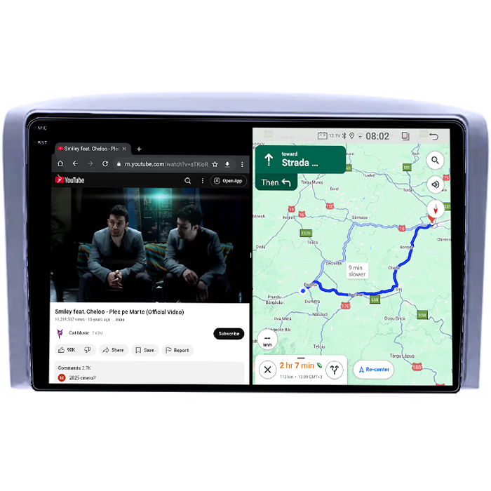 Navigatie dedicata Chevrolet 2006/Lova/Captiva/Centra/Aveo/Epica, 4GB RAM 64GB ROM, Quadcore, Android 14, Display QLED 1K 9", DSP, Carplay&Android Auto, Suport camere AHD [4]