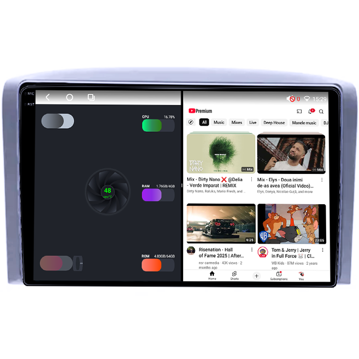 Navigatie dedicata Chevrolet 2006/Lova/Captiva/Centra/Aveo/Epica, 4GB RAM 64GB ROM, Octacore, Android 14, Display QLED 1K 9", Carplay&Android Auto, SIM 4G, Ventilator Activ [3]