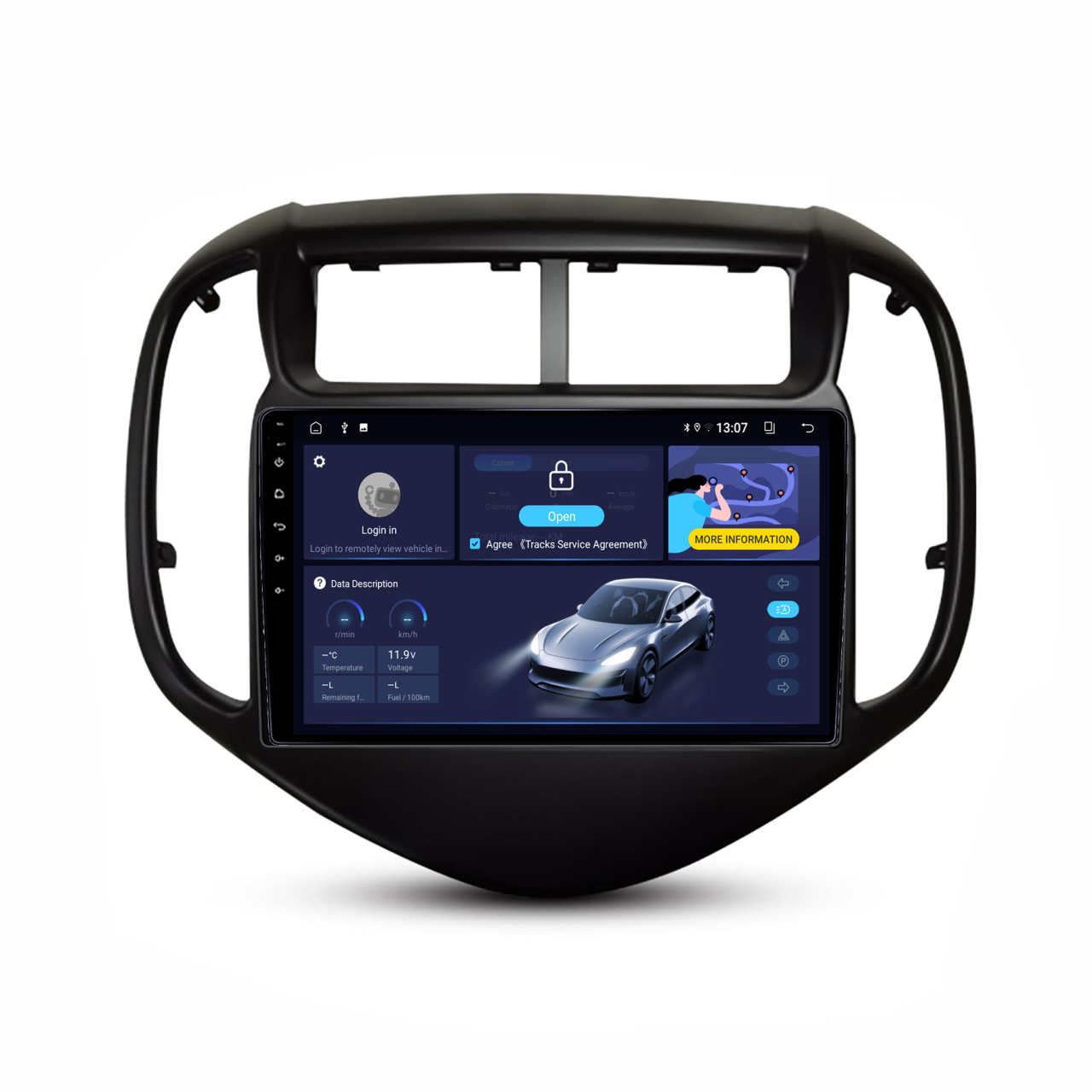 Navigatie dedicata Chevrolet Aveo 2016-2021, 4GB RAM 64GB ROM, Octacore, Android 14, Display QLED 9", DSP, Carplay&Android Auto, SIM 4G, Ventilator Activ [2]