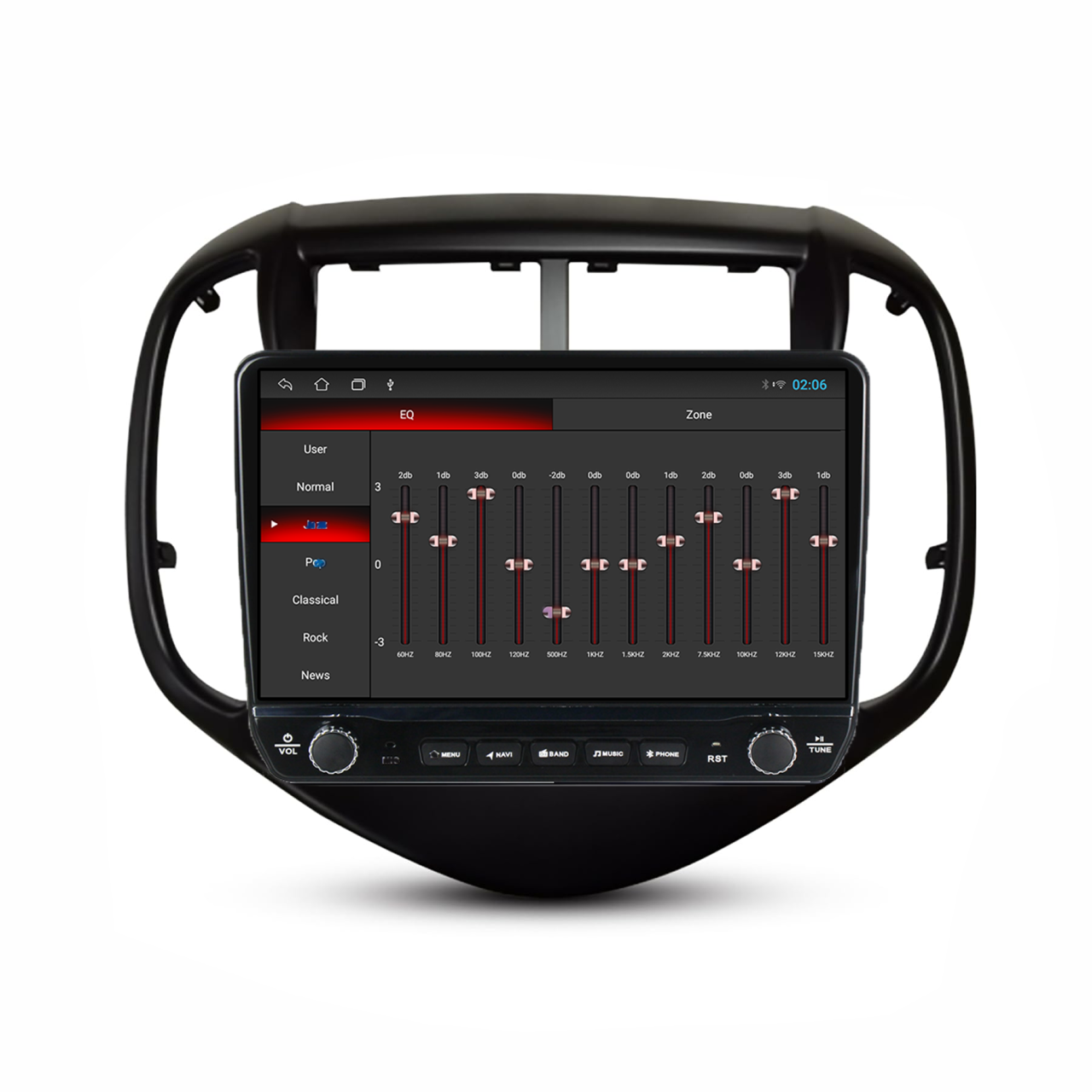 Navigatie dedicata Chevrolet Aveo 2016-2021 Tesla Cu Butoane Rotative Model 2024, 4GB RAM 64GB ROM, Procesor Quadcore, Android 14, Display QLED 10", DSP, Carplay&AndroidAuto [5]