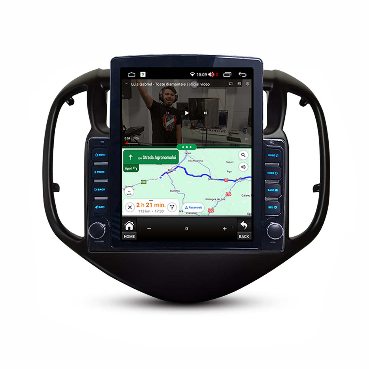 Navigatie dedicata Chevrolet Aveo 2016-2021 Tesla Style, 4GB RAM 64GB ROM, Procesor Quadcore, Android 14, Display QLED 9.7", DSP, Carplay&Android Auto [5]