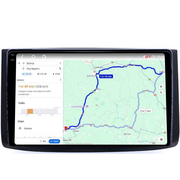 Navigatie dedicata Chevrolet Aveo 2006-2012, 4GB RAM 64GB ROM, Octacore, Android 14, Display QLED 1K 9", Carplay&Android Auto, SIM 4G, Ventilator Activ [4]