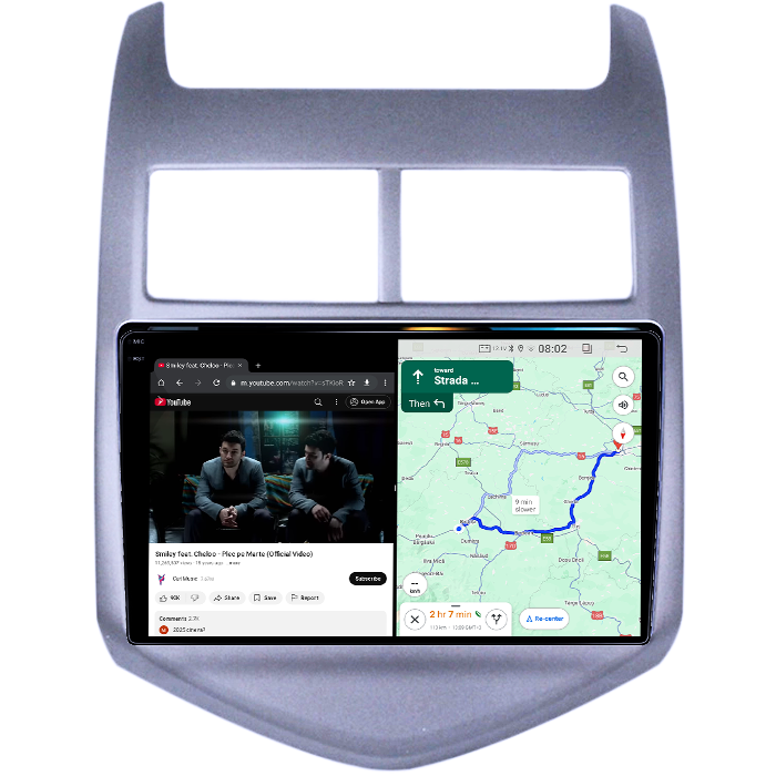 Navigatie dedicata Chevrolet Aveo 2010-2015, 4GB RAM 64GB ROM, Quadcore, Android 14, Display QLED 1K 9", DSP, Carplay&Android Auto, Suport camere AHD [4]
