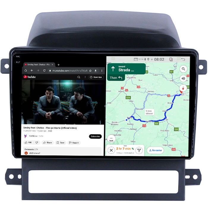 Navigatie dedicata Chevrolet Captiva 2008-2012, 12GB RAM 256GB ROM, Android, Rezolutie 2K, Display QLED, 9", DSP, Carplay, Android Auto, Internet, Youtube, Waze, Wi Fi, USB [4]