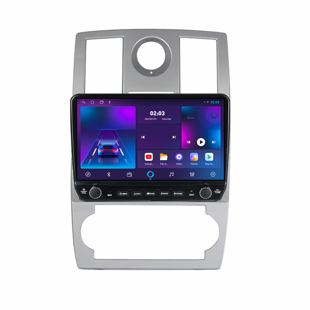 Navigatie dedicata Chrysler 300C 2004-2011 Tesla Cu Butoane Rotative Model 2024, 4GB RAM 64GB ROM, Procesor Quadcore, Android, Display QLED 10", DSP, Carplay&AndroidAuto [2]