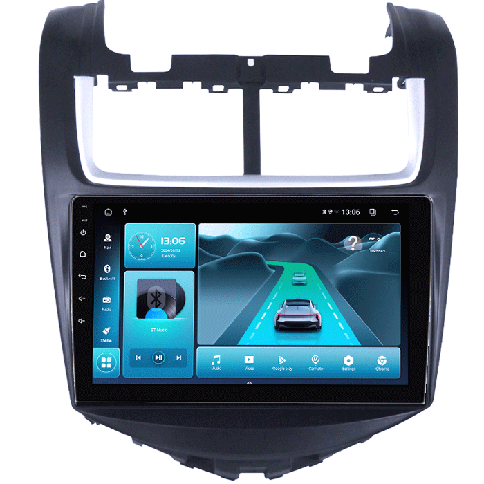 Navigatie dedicata Chevrolet Aveo 2014-2017, 4 GB RAM 32 ROM, Android 13, Display QLED, 9",DSP, Carplay, Android Auto, Internet, Youtube , Waze , Wi Fi , Usb , Bluetooth , Mirrorlink [2]
