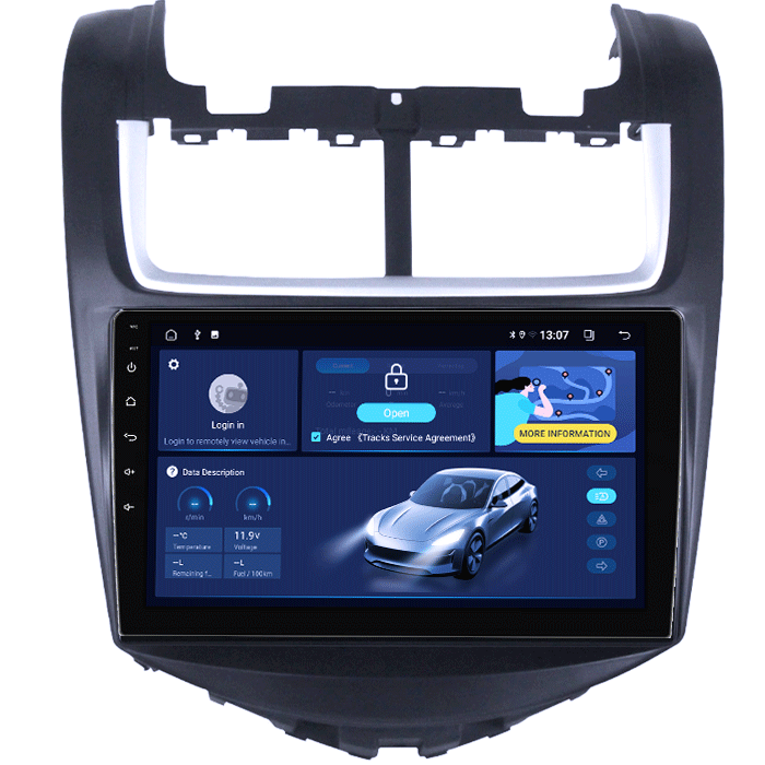 Navigatie dedicata Chevrolet Aveo 2014-2017, 4 GB RAM 32 ROM, Android 13, Display QLED, 9",DSP, Carplay, Android Auto, Internet, Youtube , Waze , Wi Fi , Usb , Bluetooth , Mirrorlink [4]