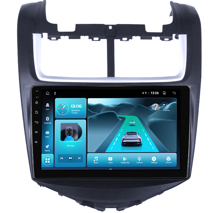 Navigatie dedicata Chevrolet Aveo 2014-2017, 8GB RAM 128GB ROM, Octacore, Platforma TS18, Android 13, Display QLED 9”, Suporta camera 360º, DSP, Carplay&Android Auto, SIM 4G, Ventilator Activ [2]
