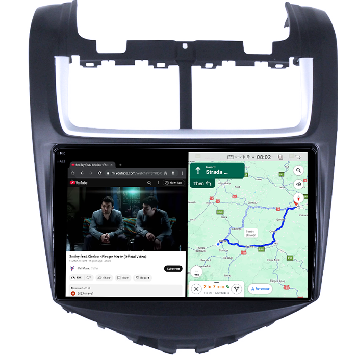 Navigatie dedicata Chevrolet Aveo 2014-2017, 4GB RAM 64GB ROM, Quadcore, Android 14, Display QLED 1K 9", DSP, Carplay&Android Auto, Suport camere AHD [4]