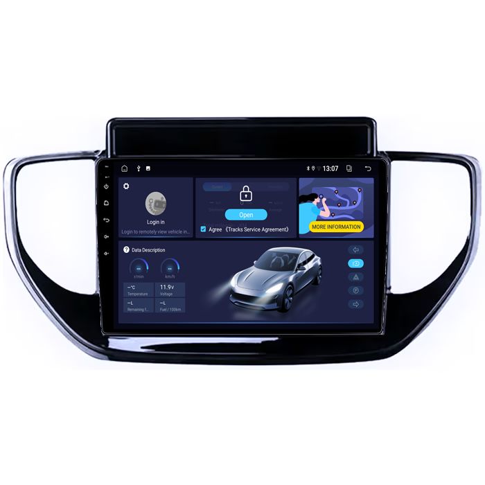 Navigatie dedicata Hyundai Solaris 2 2020-2021, 4GB RAM 64GB ROM, Octacore, Android 14, Display QLED 9", DSP, Carplay&Android Auto, SIM 4G, Ventilator Activ [2]