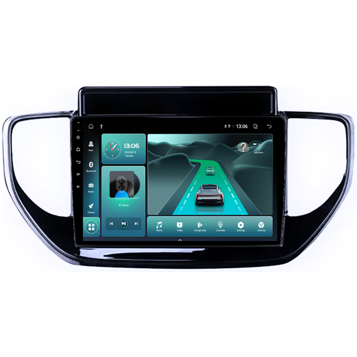 Navigatie dedicata Hyundai Solaris 2 2020-2021, 4GB RAM 64GB ROM, Octacore, Android 14, Display QLED 9", DSP, Carplay&Android Auto, SIM 4G, Ventilator Activ [4]