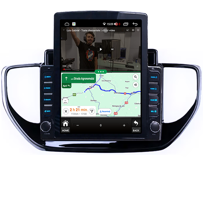 Navigatie dedicata Hyundai Solaris 2 2020-2021 Tesla Style, 4GB RAM 64GB ROM, Procesor Quadcore, Android 14, Display QLED 9.7", DSP, Carplay&Android Auto [5]
