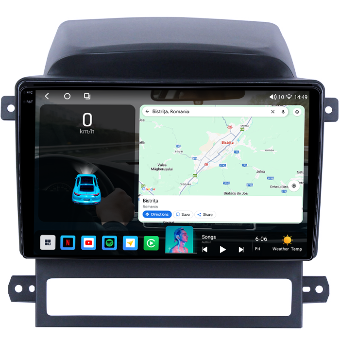 Navigatie dedicata Chevrolet Captiva 2008-2012, 4GB RAM 64GB ROM, Octacore, Android 14, Display QLED 1K 9", Carplay&Android Auto, SIM 4G, Ventilator Activ [2]