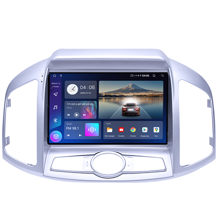 Navigatie dedicata Chevrolet Captiva 2012-2017, 4GB RAM 64GB ROM, Quadcore, Android 14, Display QLED 1K 9", DSP, Carplay&Android Auto, Suport camere AHD [2]