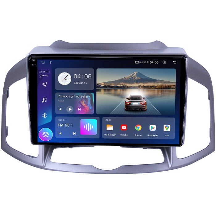 Navigatie dedicata Chevrolet Captiva 2012-2017, 4GB RAM 64GB ROM, Quadcore, Android 14, Display QLED 1K 9", DSP, Carplay&Android Auto, Suport camere AHD [2]