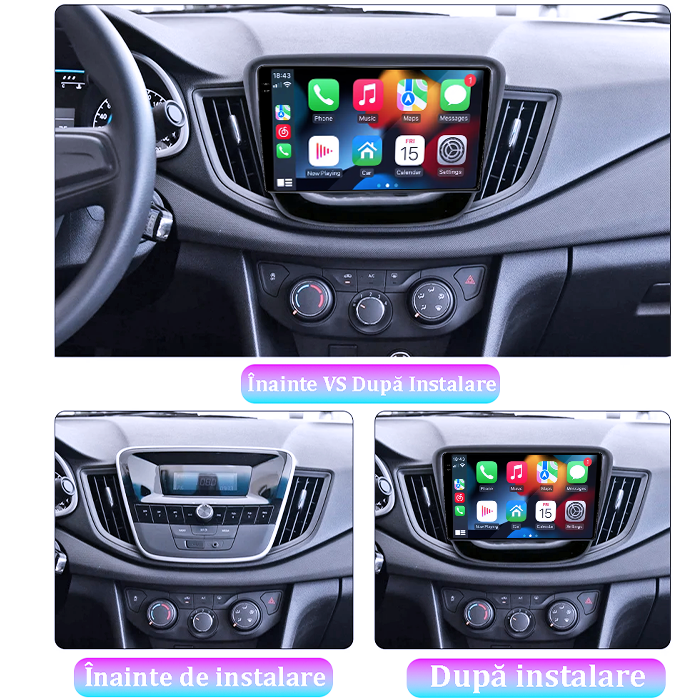 Navigatie dedicata Chevrolet Cavalier 2016, 4GB RAM 64GB ROM, Procesor Qualcomm Octacore, Android 14, Rezolutie 2K, Display QLED 9", DSP, Carplay&Android Auto, SIM 4G [7]