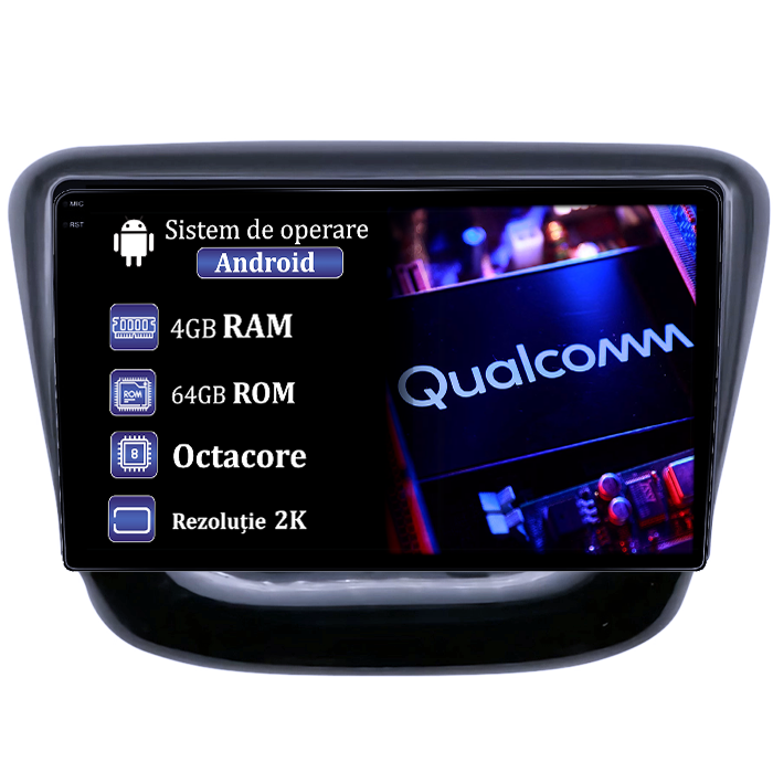 Navigatie dedicata Chevrolet Cavalier 2016, 4GB RAM 64GB ROM, Procesor Qualcomm Octacore, Android 14, Rezolutie 2K, Display QLED 9", DSP, Carplay&Android Auto, SIM 4G [1]
