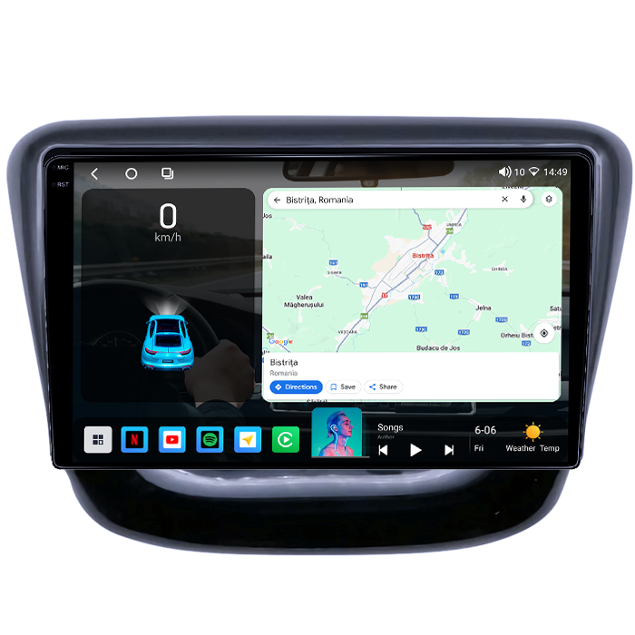 Navigatie dedicata Chevrolet Cavalier 2016, 4GB RAM 64GB ROM, Procesor Qualcomm Octacore, Android 14, Rezolutie 2K, Display QLED 9", DSP, Carplay&Android Auto, SIM 4G [2]