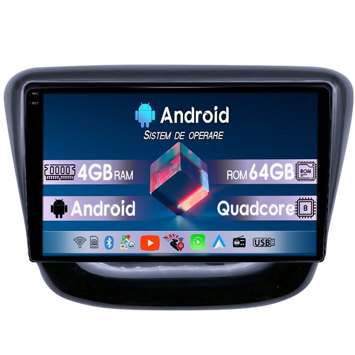 Navigatie dedicata Chevrolet Cavalier 2016, 4GB RAM 64GB ROM, Quadcore, Android 14, Display QLED 1K 9", DSP, Carplay&Android Auto, Suport camere AHD [1]