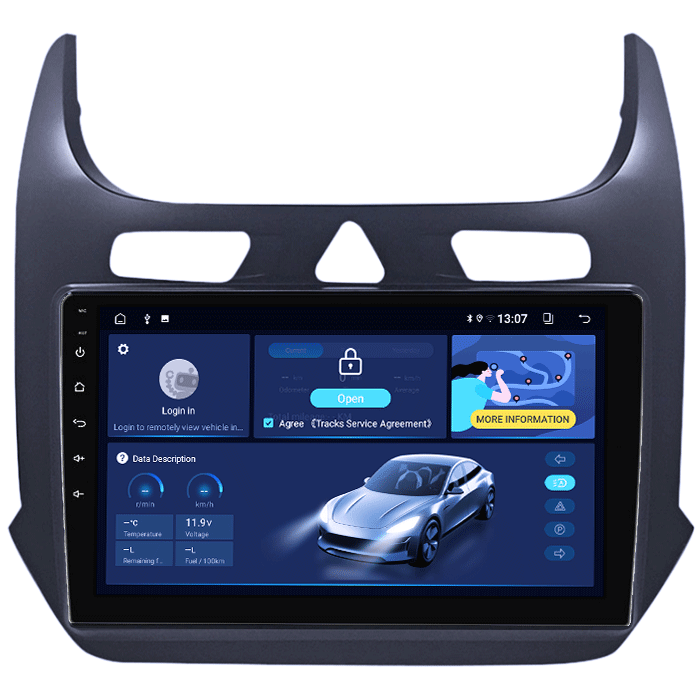 Navigatie dedicata Chevrolet Cobalt 2011-2018, 4GB RAM 32GB ROM, Octacore, Android 14, Display QLED 9", DSP, Carplay&Android Auto, SIM 4G, Bluetooth, Ventilator Activ [4]