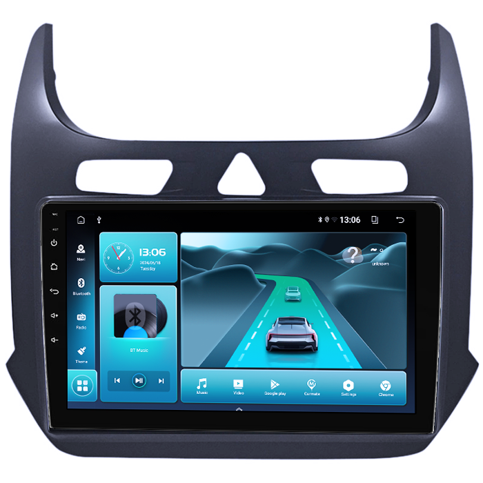 Navigatie dedicata Chevrolet Cobalt 2011-2018, 8GB RAM 128GB ROM, Octacore, Platforma TS18, Android 13, Display QLED 9”, Suporta camera 360º, DSP, Carplay&Android Auto, SIM 4G, Ventilator Activ [2]