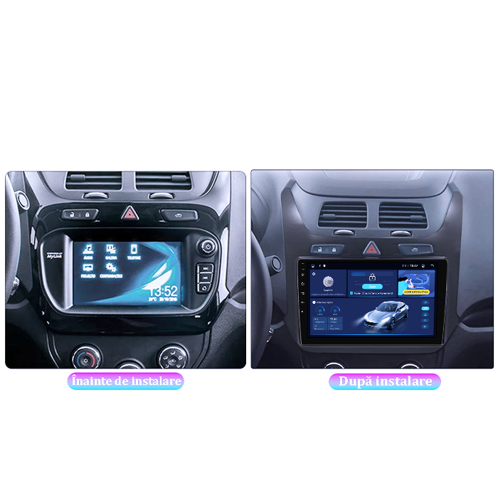 Navigatie dedicata Chevrolet Cobalt 2011-2018, 4GB RAM 64GB ROM, Quadcore, Android 14, Display QLED 1K 9", DSP, Carplay&Android Auto, Suport camere AHD [5]