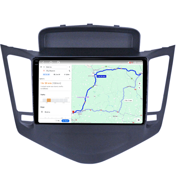 Navigatie dedicata Chevrolet Cruze 2009-2014, 4GB RAM 64GB ROM, Octacore, Android 14, Display QLED 1K 9", Carplay&Android Auto, SIM 4G, Ventilator Activ [5]