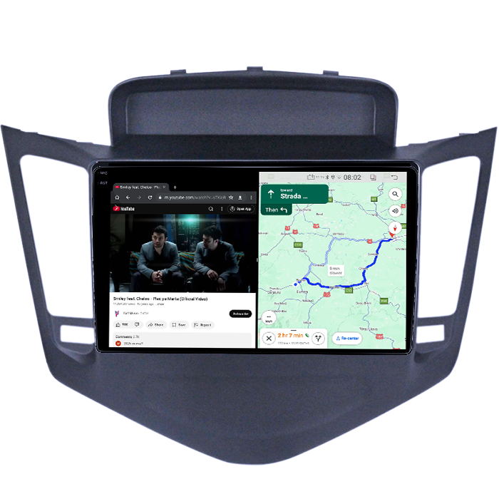 Navigatie dedicata Chevrolet Cruze 2009-2014, 4GB RAM 64GB ROM, Quadcore, Android 14, Display QLED 1K 9", DSP, Carplay&Android Auto, Suport camere AHD [4]