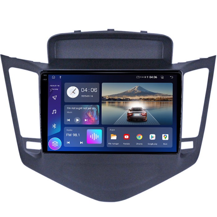 Navigatie dedicata Chevrolet Cruze 2009-2014, 4GB RAM 64GB ROM, Quadcore, Android 14, Display QLED 1K 9", DSP, Carplay&Android Auto, Suport camere AHD [2]