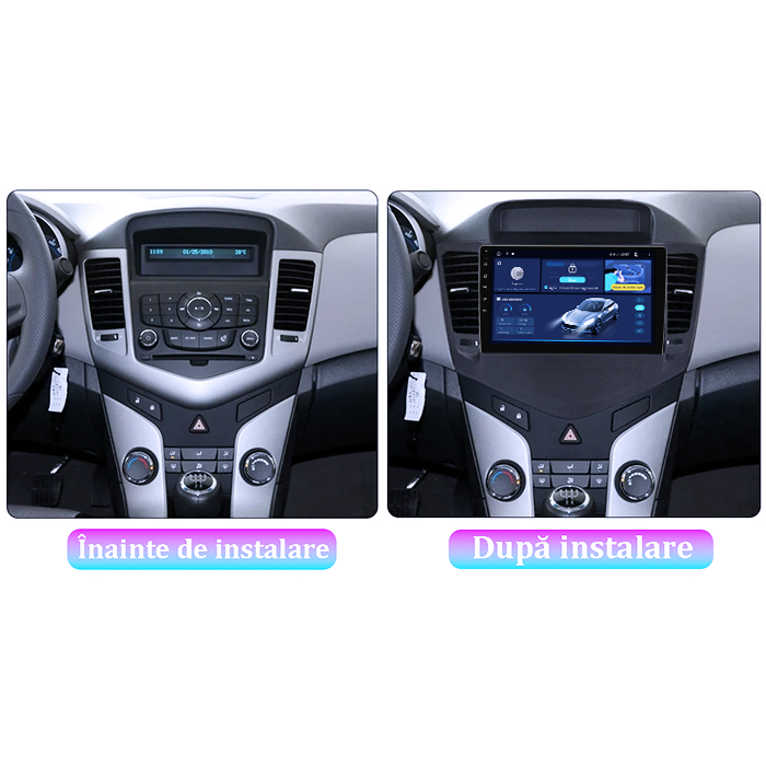 Navigatie dedicata Chevrolet Cruze 2009-2014, 8GB RAM 128GB ROM, Octacore, Platforma TS18, Android 13, Display QLED 9”, Suporta camera 360º, DSP, Carplay&Android Auto, SIM 4G, Ventilator Activ [5]