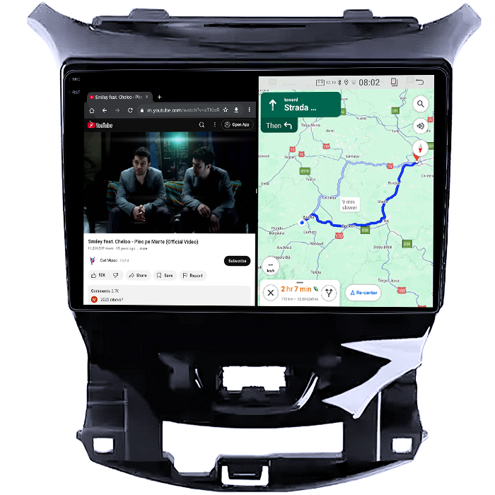 Navigatie dedicata Chevrolet Cruze 2017, 4GB RAM 64GB ROM, Quadcore, Android 14, Display QLED 1K 9", DSP, Carplay&Android Auto, Suport camere AHD [4]