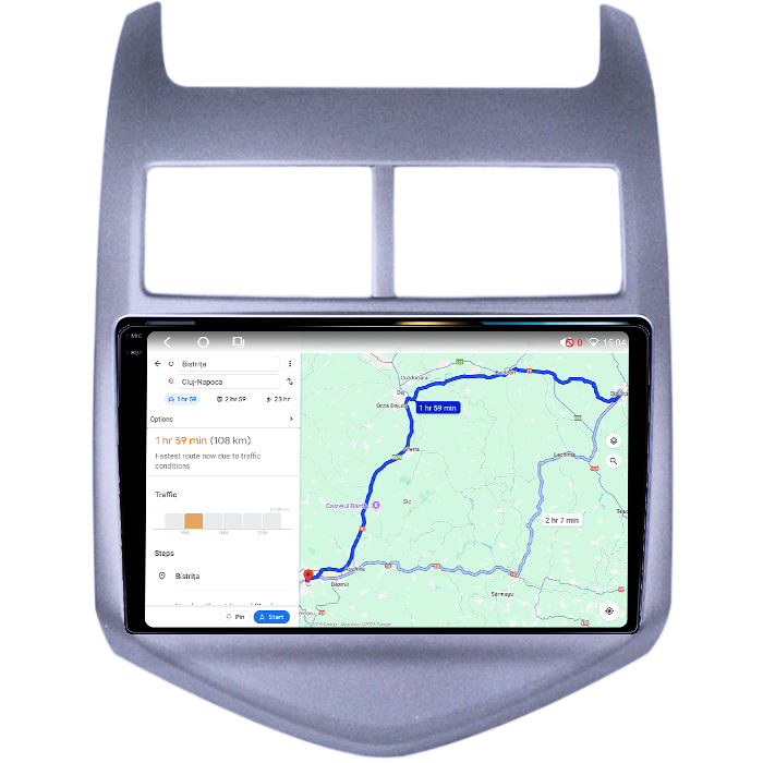 Navigatie dedicata Chevrolet Cruze Aveo 2008-2015, 4GB RAM 64GB ROM, Octacore, Android 14, Display QLED 1K 9", Carplay&Android Auto, SIM 4G, Ventilator Activ [4]