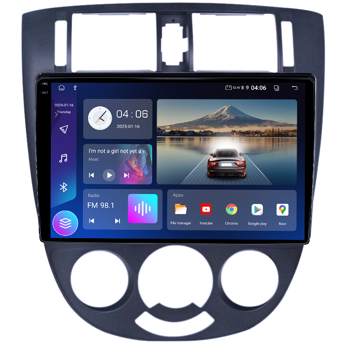 Navigatie dedicata Chevrolet Lacetti 2004-2013 , 4GB RAM 32GB ROM, Octacore, Android 14, Display QLED  9", DSP, Carplay&Android Auto, SIM 4G, Bluetooth, Ventilator Activ [2]