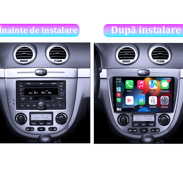 Navigatie dedicata Chevrolet Lacetti 2004-2013,4GB RAM 64GB ROM, Procesor Qualcomm Octacore, Android 14, Rezolutie 2K, Display QLED 9", DSP, Carplay&Android Auto, SIM 4G [7]