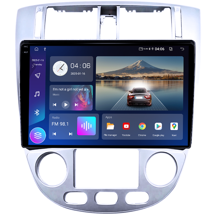 Navigatie dedicata Chevrolet Lacetti 2004-2013, 4GB RAM 64GB ROM, Quadcore, Android 14, Display QLED 1K 9", DSP, Carplay&Android Auto, Suport camere AHD [2]