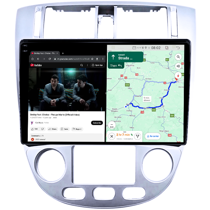 Navigatie dedicata Chevrolet Lacetti 2004-2013, 4GB RAM 64GB ROM, Quadcore, Android 14, Display QLED 1K 9", DSP, Carplay&Android Auto, Suport camere AHD [4]