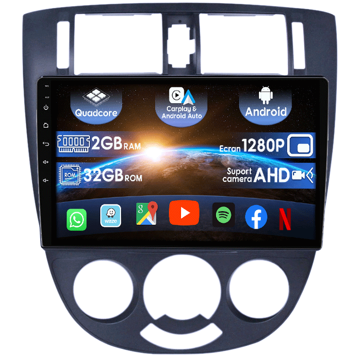 (Resigilata) Navigatie dedicata Chevrolet Lacetti 2004-2013, Android 13, Wirreles Carplay si Android auto 2GB RAM 32 ROM, Display IPS, 10 inch, Microfon Extern [1]